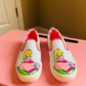Princess Slip-On Kids Shoes - Pink and White